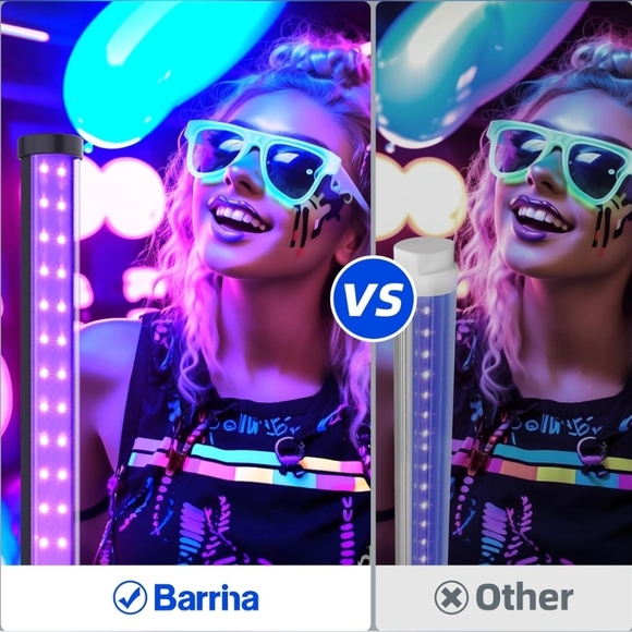 Barrina 42W UV Blacklight Bar with Tripod Stand, 4FT, 400nm - Picture 4 of 11